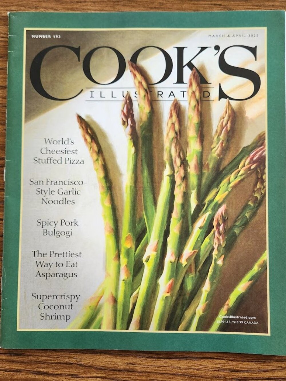 Cook's Illustrated Magazine March & April 2025 Issue #193 Cooking Recipe Book Re